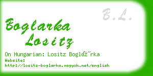 boglarka lositz business card